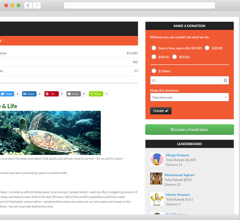 Use social media to involve volunteers in peer-to-peer fundraising