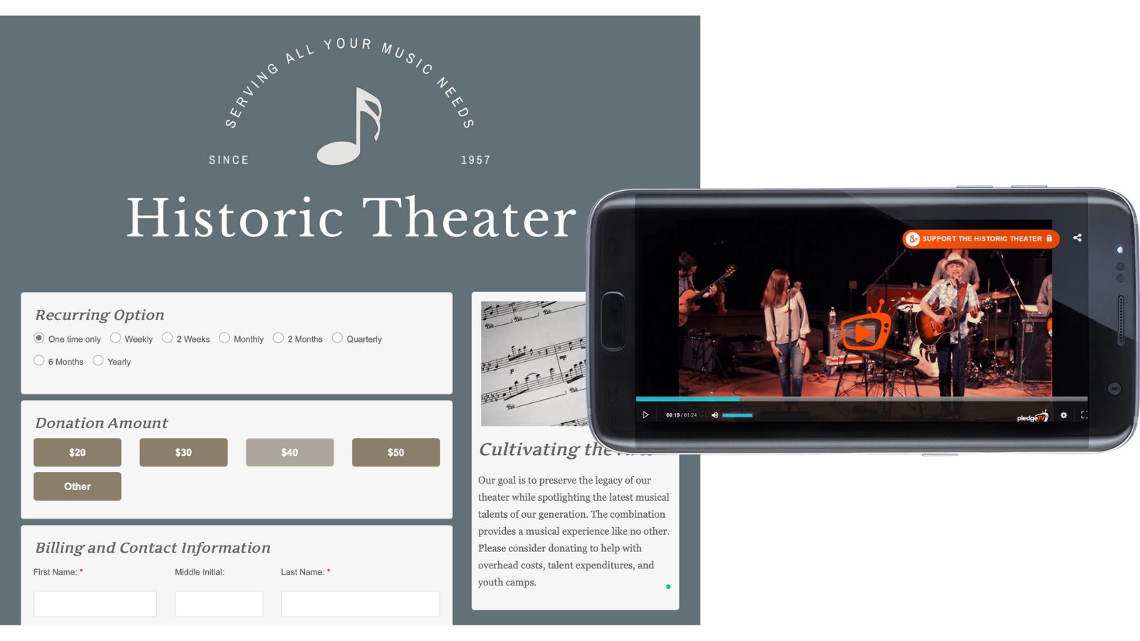 Video Fundraising with pledgeTV™